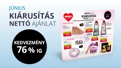 KIÁRUSÍTÁS – AKÁR -76% KEDVEZMÉNY!